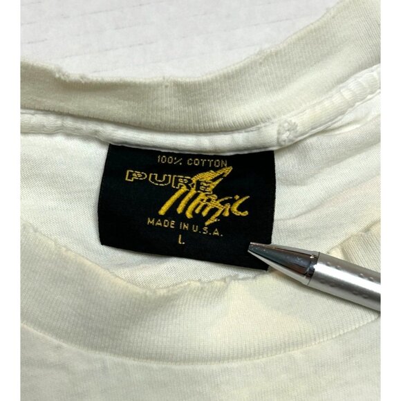 University Of Hawaii UH Vintage T Shirt Large Pure Magic Distressed Hole Rainbow - Picture 6 of 8